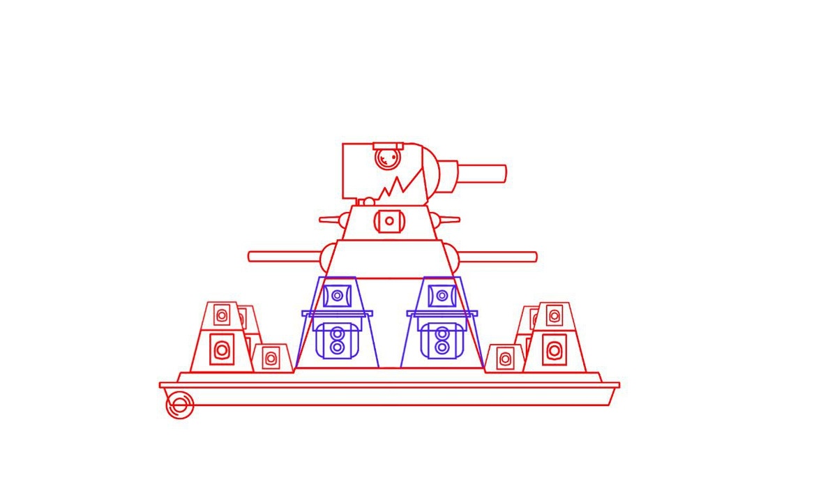 Вот кстати черновик КВ-44 младшего.