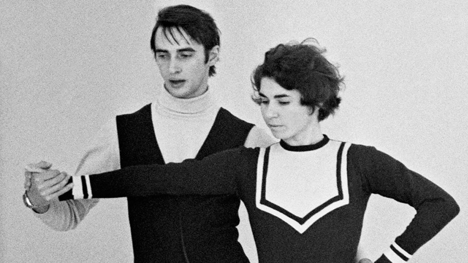 Людмила Пахомова и Александр Горшков на ренировке