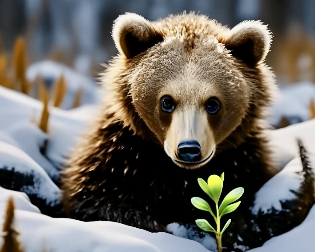 Мишка проснулся