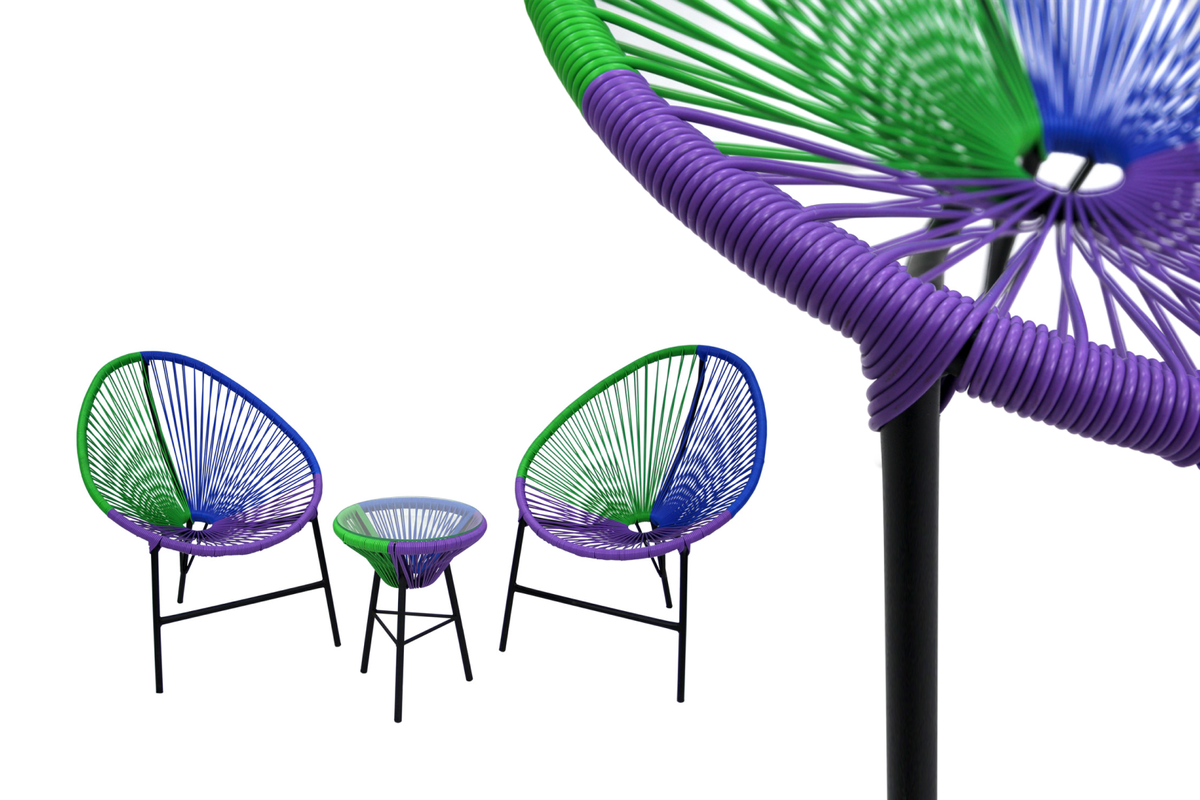 «Акапулько» из искусственного ротанга. Разноцветное исполнение добавит ярких красок на участок. Цена — 16 012* рублей.