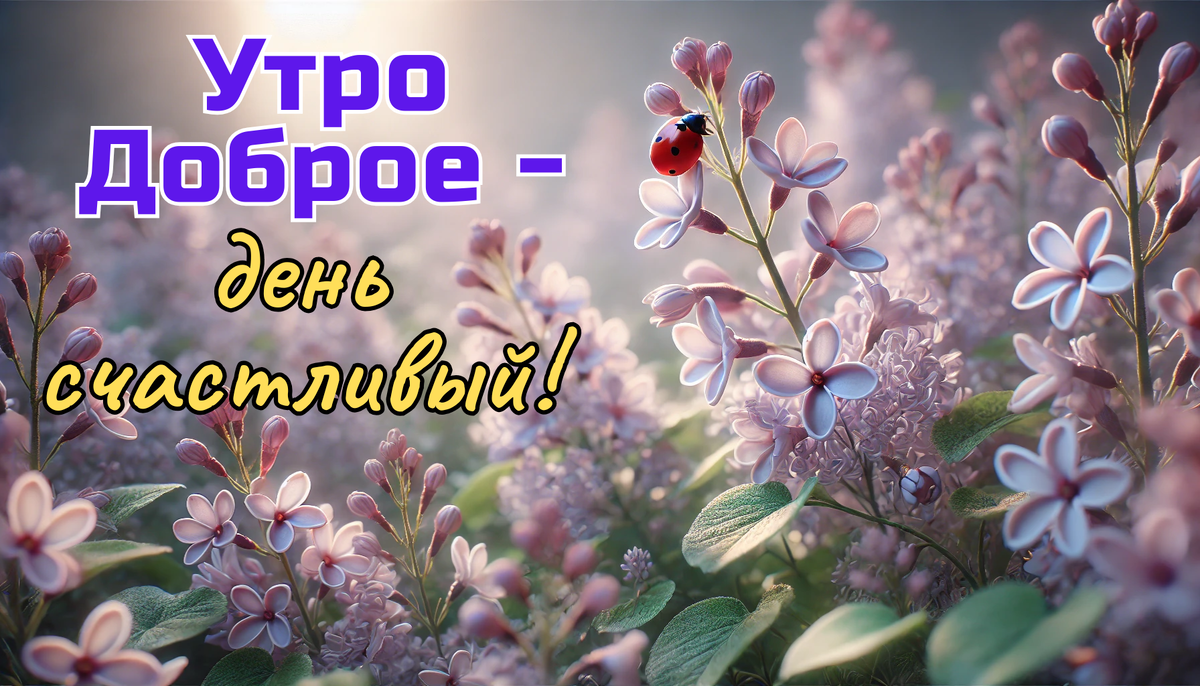 Утро доброе — день счастливый!