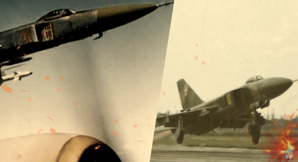 Видя беспомощность советского истребителя, израильский экипаж начал над ним насмехаться, но быстро пожалел об этом:реакция советского пилота