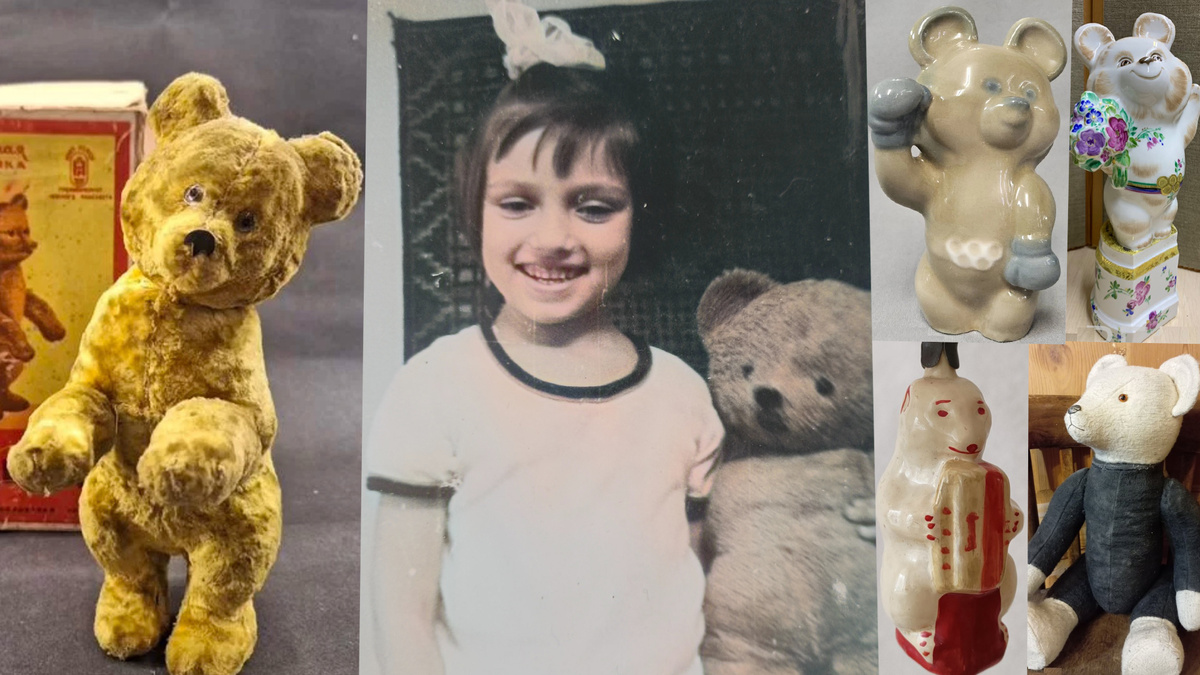 На фотографии автора наша девочка с медведем из семьи, он по сей день живет у нас!