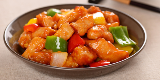 Свинина в кисло-сладком соусе (Китайская кухня)