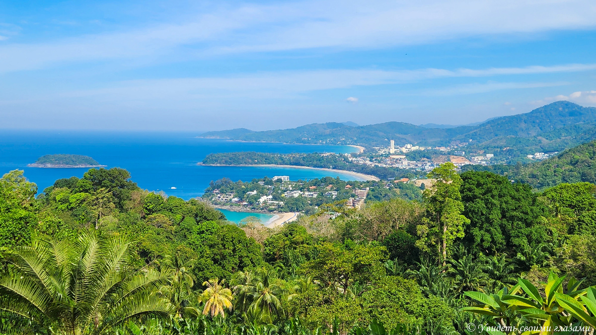 Пляжи, начиная с дальнего: Карон, Ката, Ката Ной