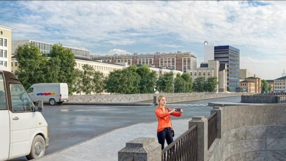    Проект жилого дома на месте снесённого цеха завода "Людвиг Нобель" на ул. Фокина Автор фото: КГА