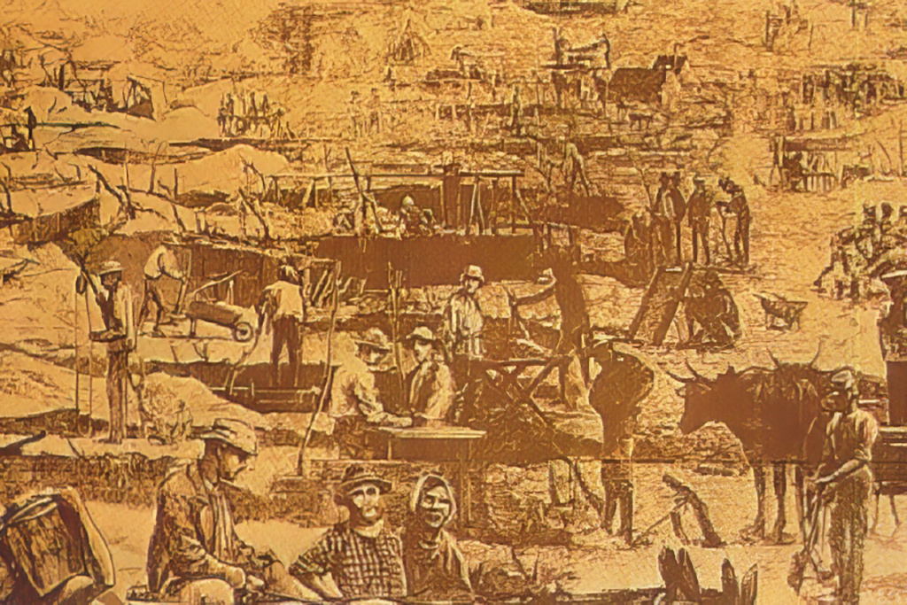    «Алмазная лихорадка» в городе Кимберли, конец XIX века. Фото с сайта wikipedia.org