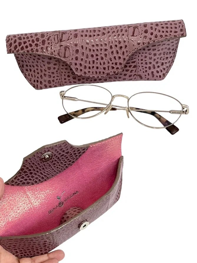 Кожаные футляры для очков. Ателье Ирины Берзиной.