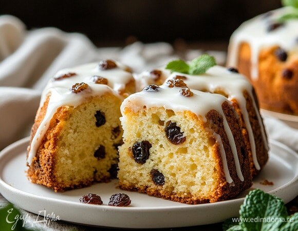 Влажный кулич без дрожжей