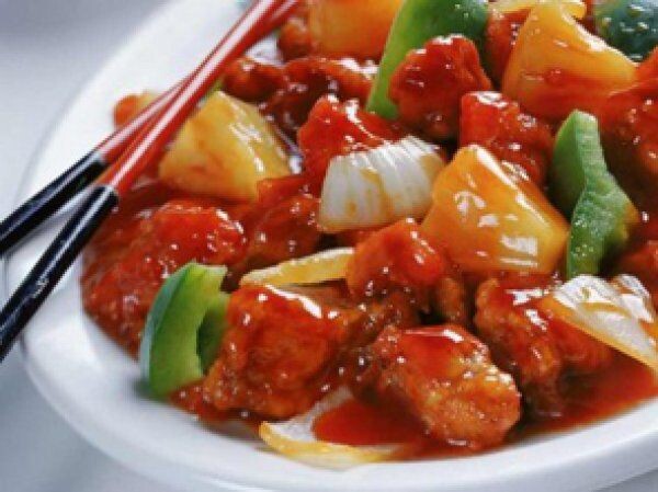 Курица в кисло-сладком соусе (Китайская кухня)