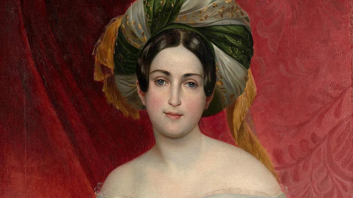 Аврора Демидова. Фрагмент ее портрета кисти К. Брюллова