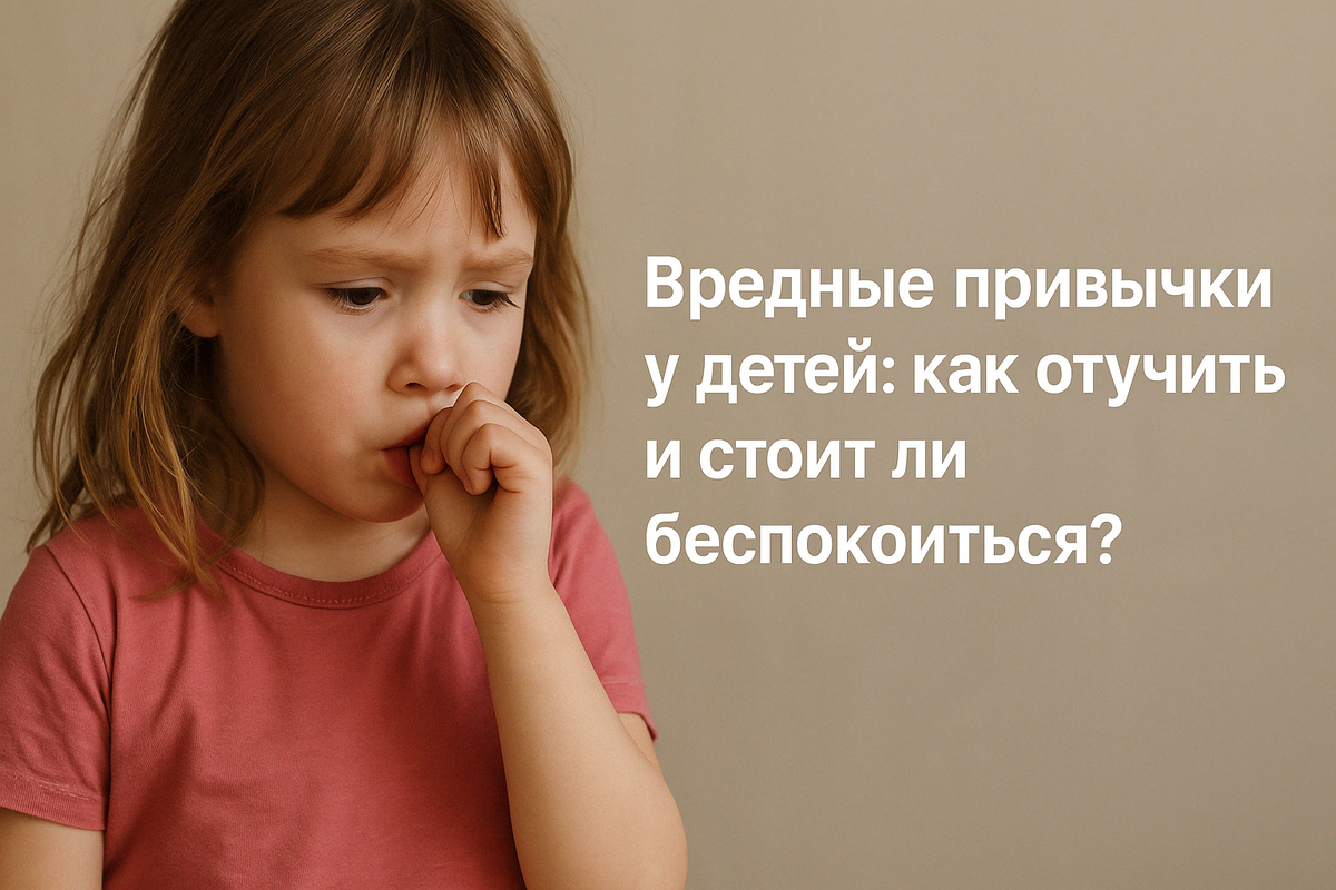 Вредные привычки у детей: как отучить и стоит ли беспокоиться?