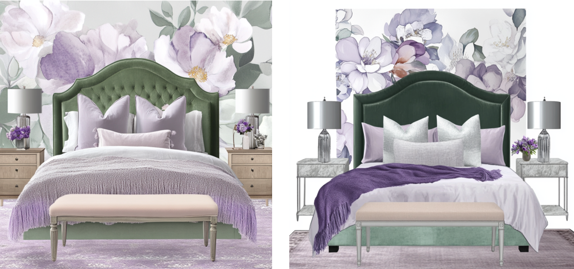 Презентация спальни в 2Д коллаже