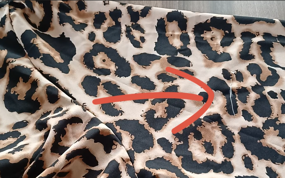 Готовая линия низа рукава.