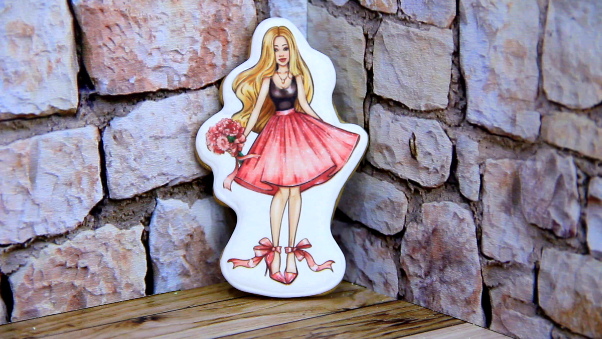 Пряники девушке на торт