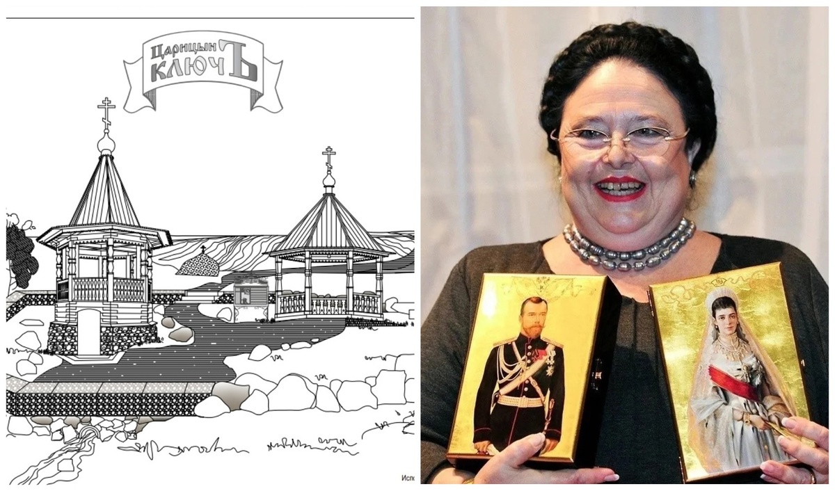 Слева - проект реконструкции родника. Изображение из открытых источников