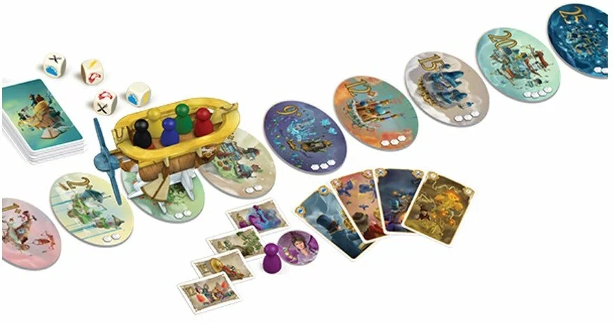 Компоеннты настольной игры Селестия