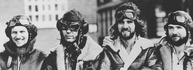 "Манфреды" в 1975 году. Слева направо - Крис, Манфред, Мик и Колин 