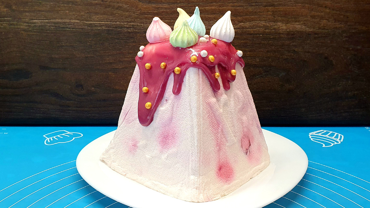 Сметанная пасха с вишней без творога