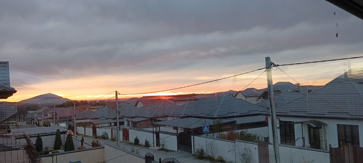 Восход вид из дома