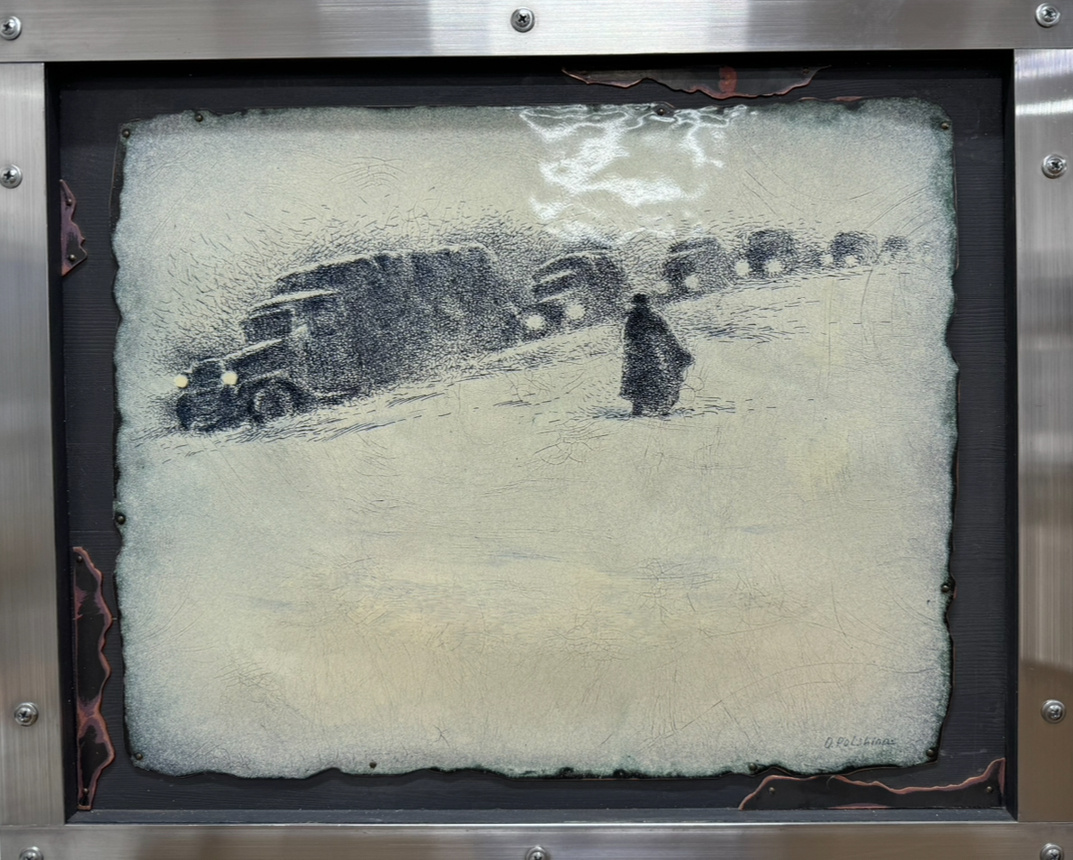 «Дорога жизни" из серии «Блокадный Ленинград», Польшина О.Г., 2025