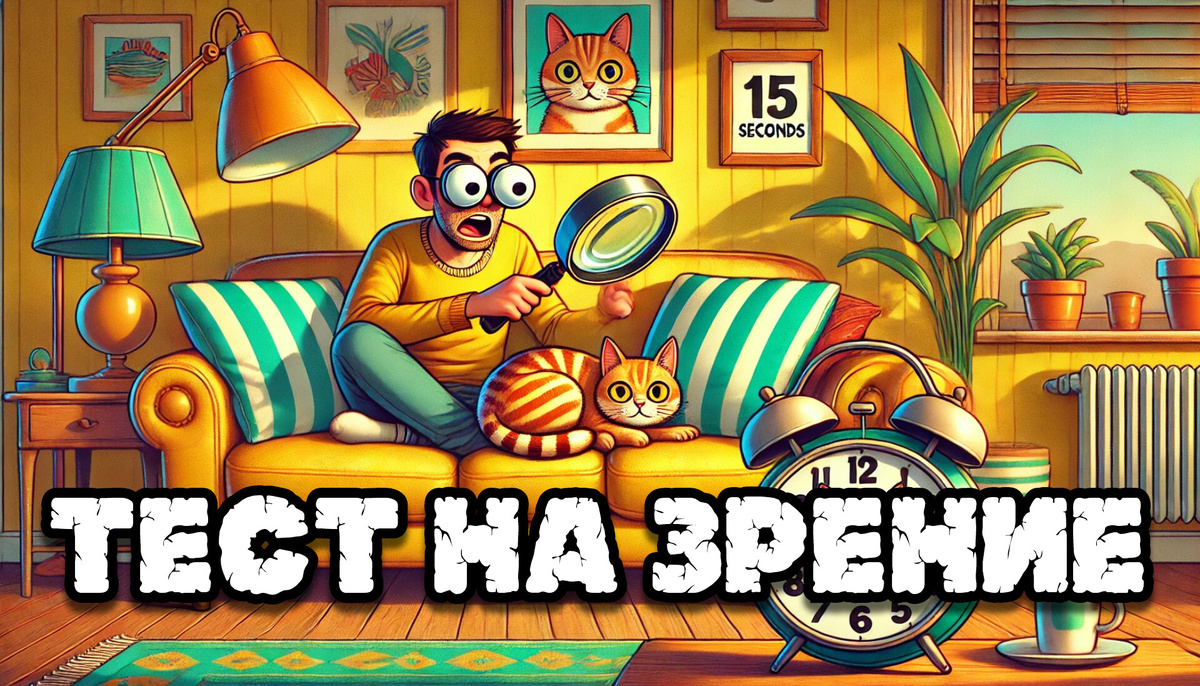 Тест На Зрение: Сможете Найти Кота На Этой Картинке?