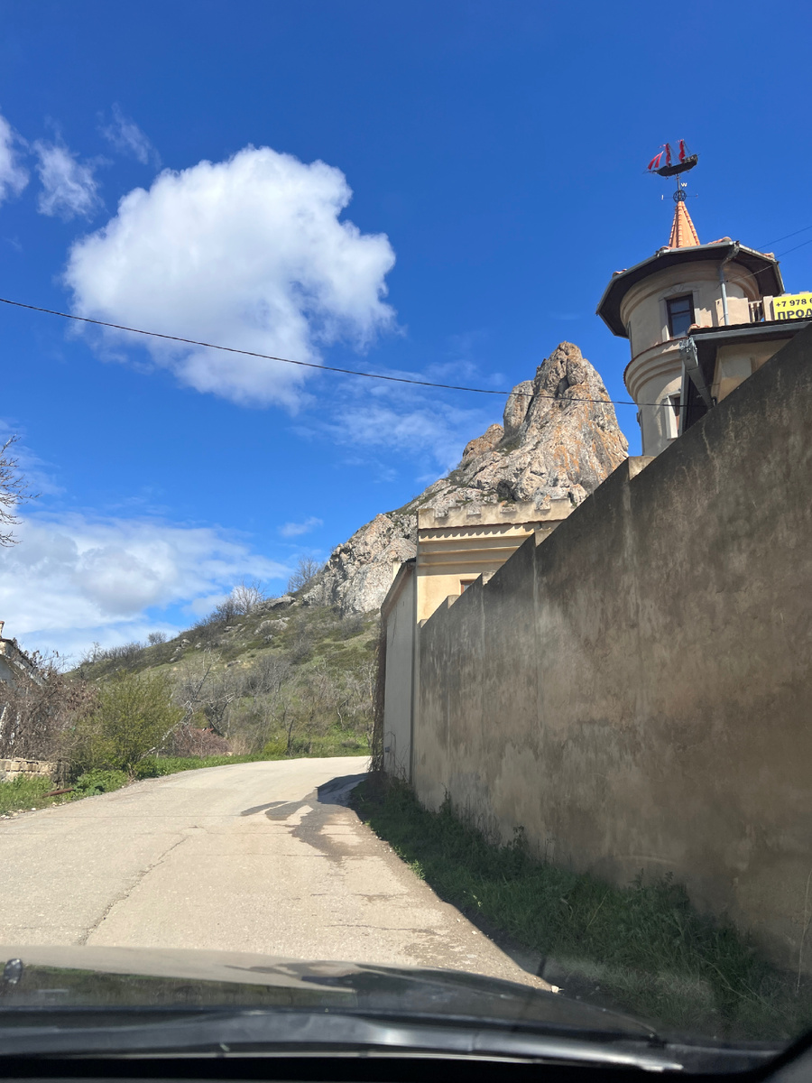 Дорога в поселок Курортное