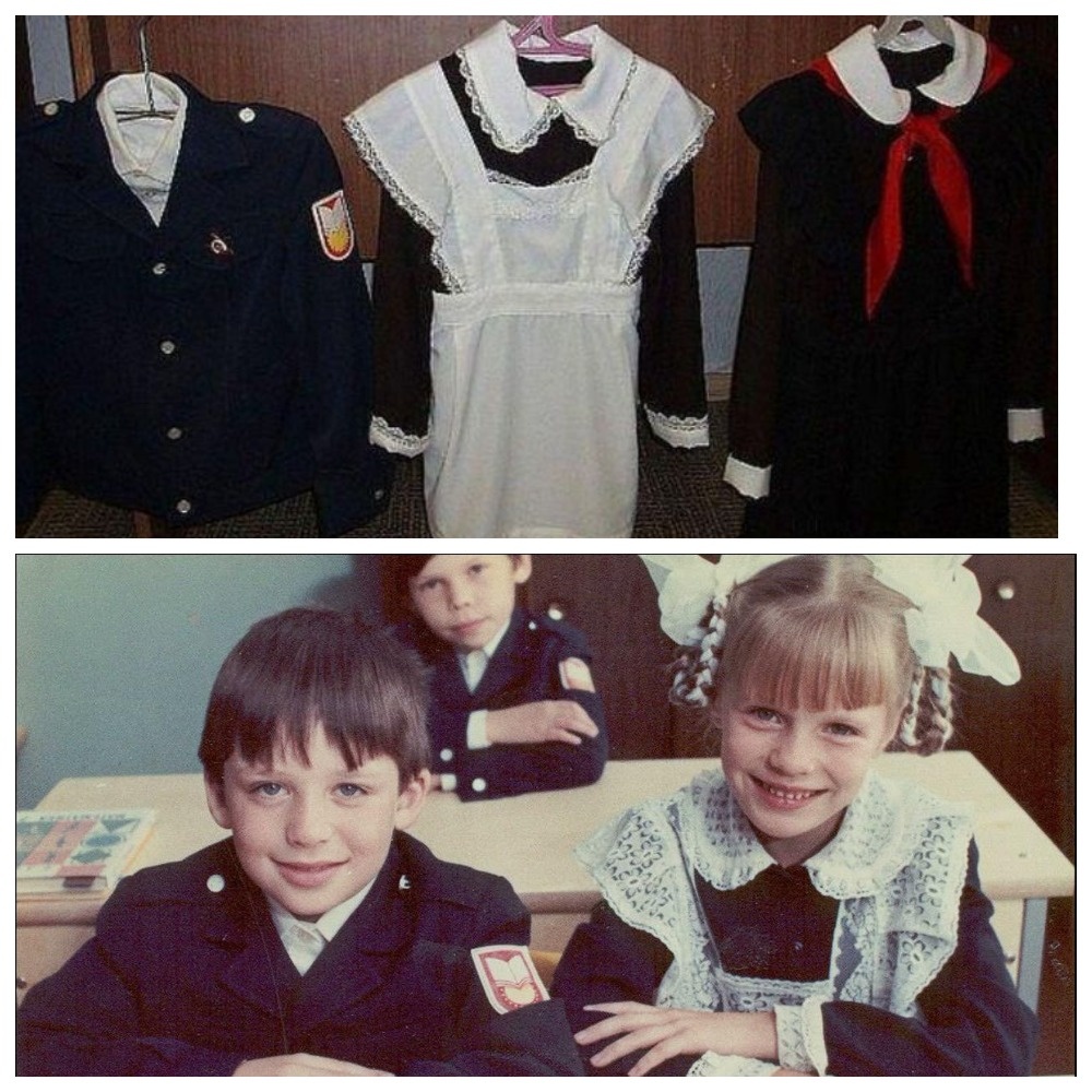 Школьная форма времен СССР