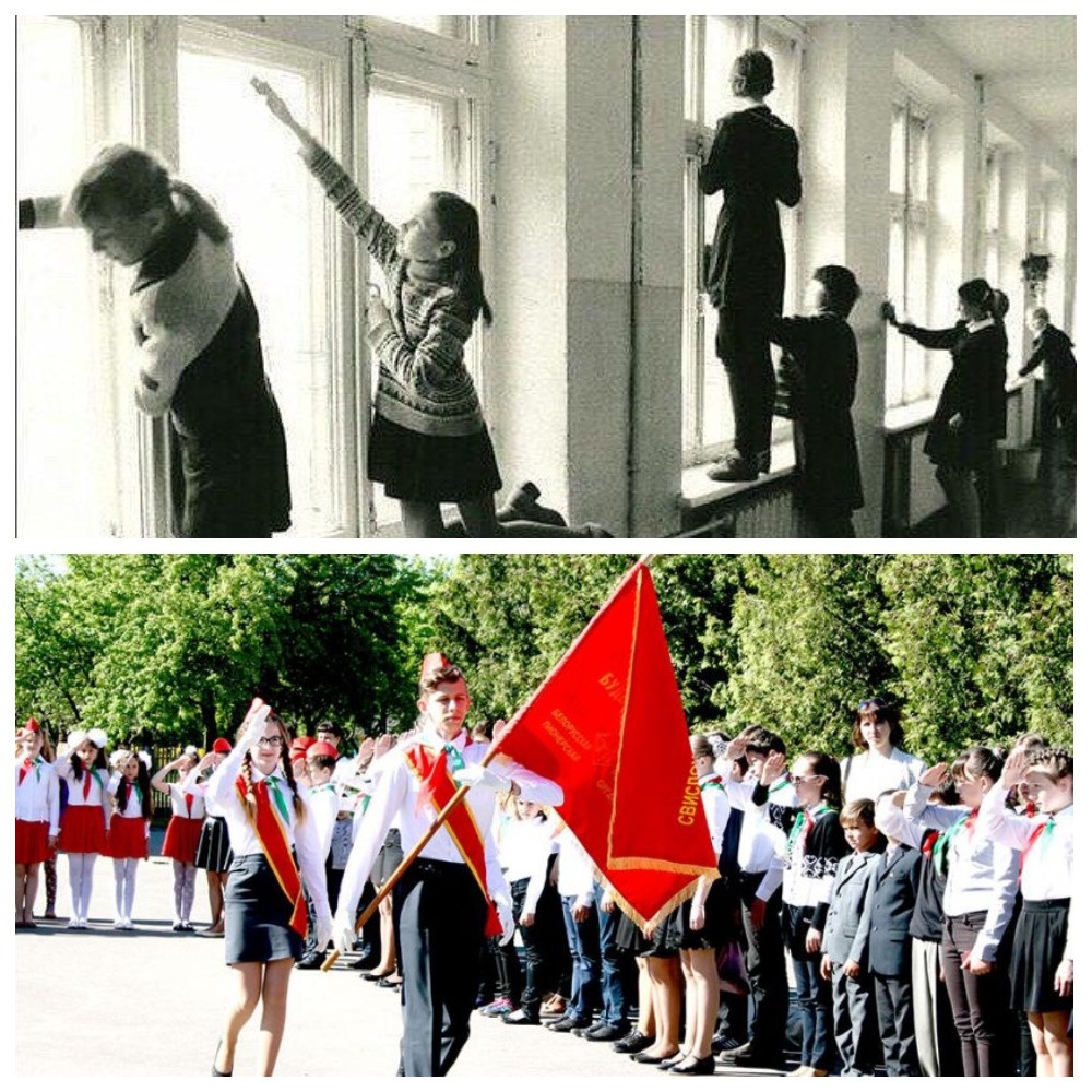 Подежурили и на линейку