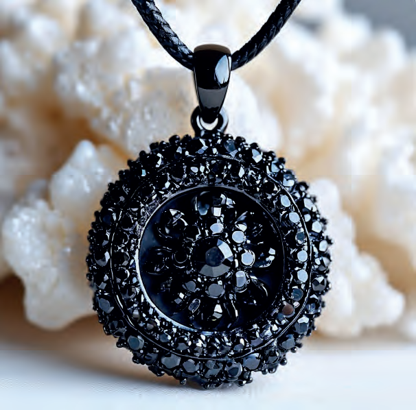 Подвеска, черная шпинель
