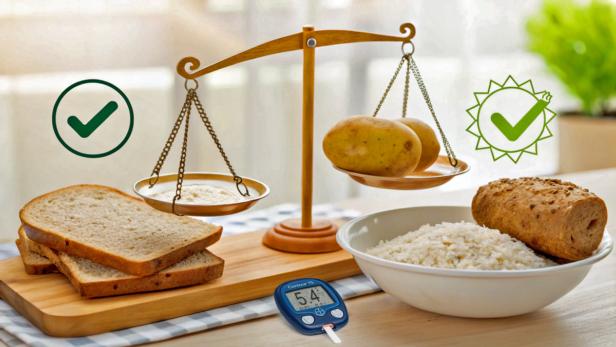 "Запрещенные" углеводы при диабете: как есть хлеб, рис, картошку и держать сахар под контролем? Простые лайфхаки