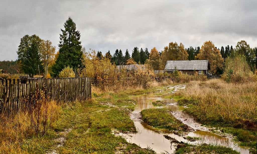Деревенька в в глуши.
