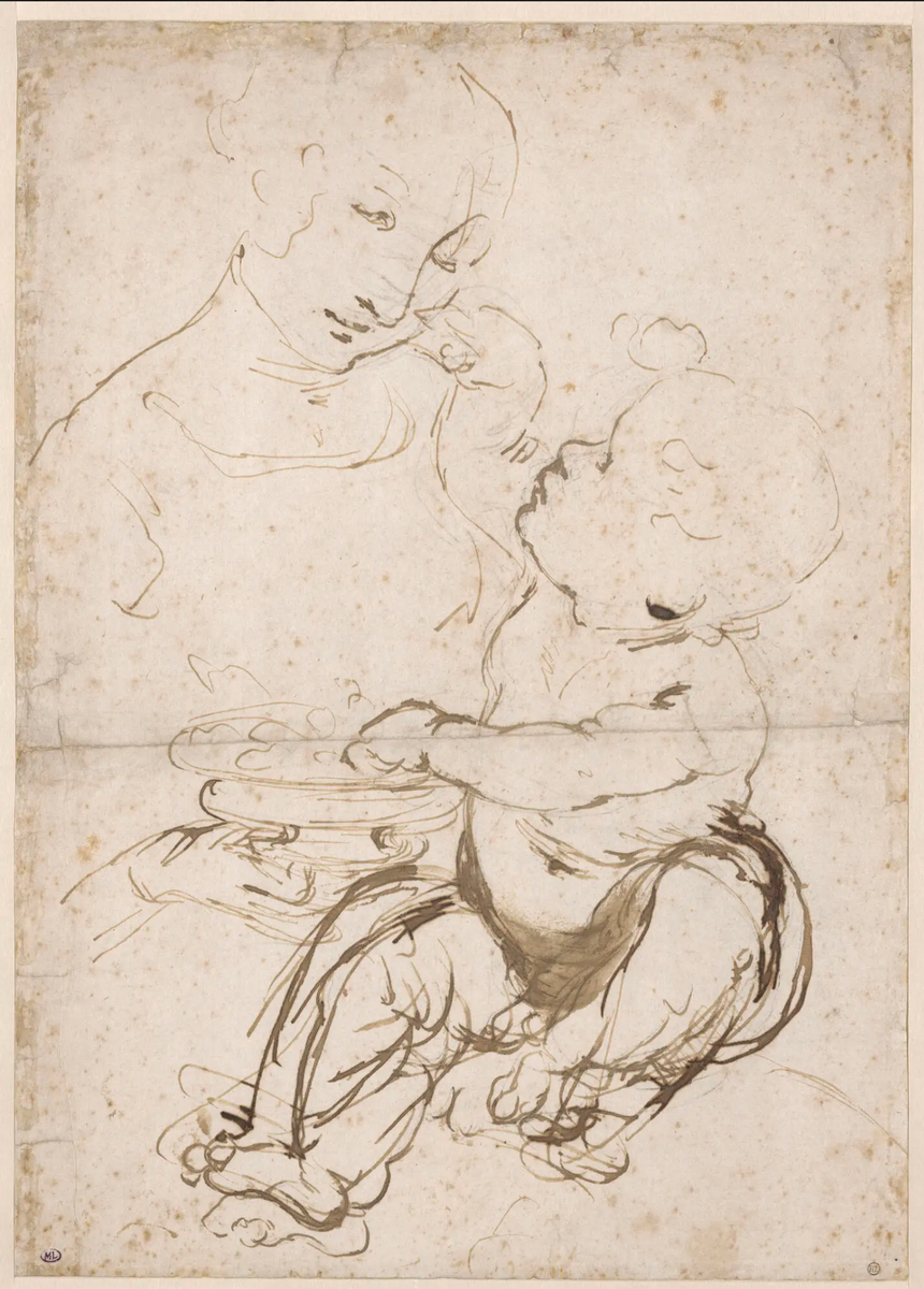 Леонардо ди сер Пьеро да Винчи, также известный как Леонардо да Винчи, «Мадонна в гроте»  - образ считывается, как понятный иероглиф