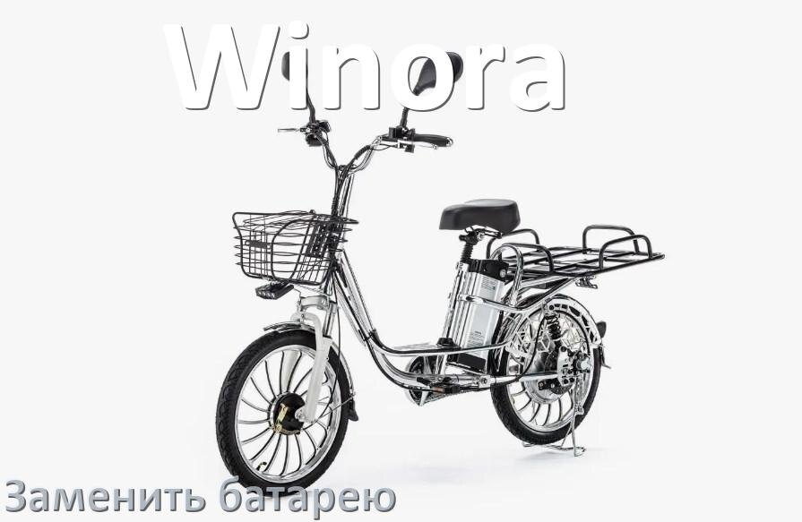 
Как у электровелосипеда Winora поменять аккумулятор и заменить батарею
