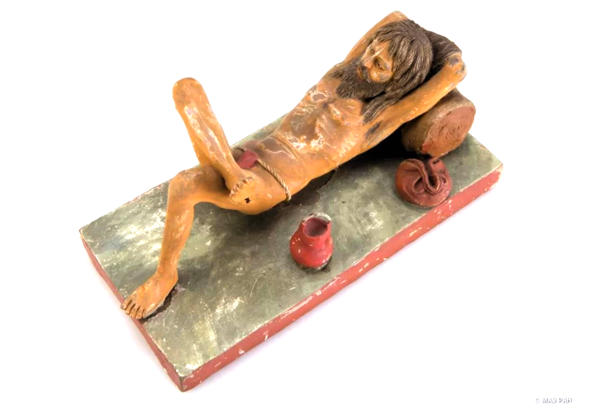 Фигура отшельника байраги, Индия, начало 20 века. Экспонат Кунсткамеры, Санкт-Петербург