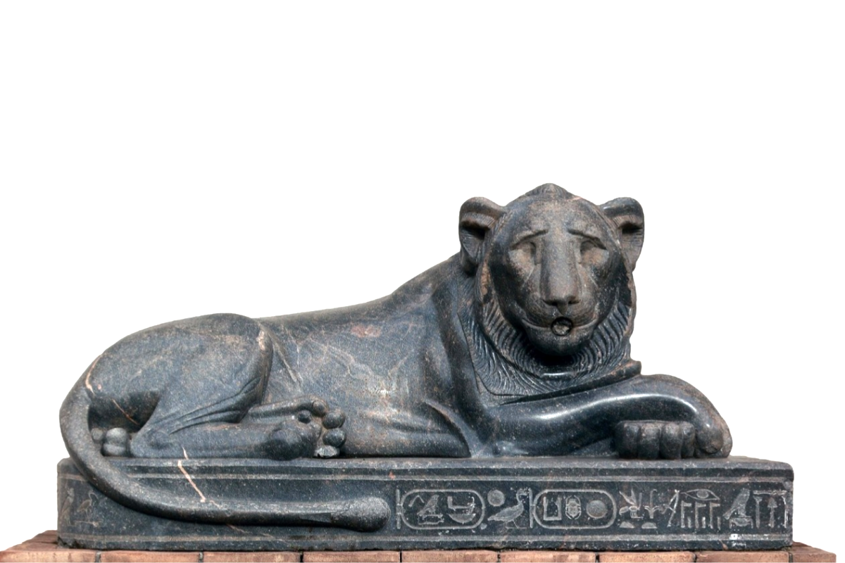 Первая статуя льва фараона Нектанеба I, 380-363 гг. до н. э., Музеи Ватикана