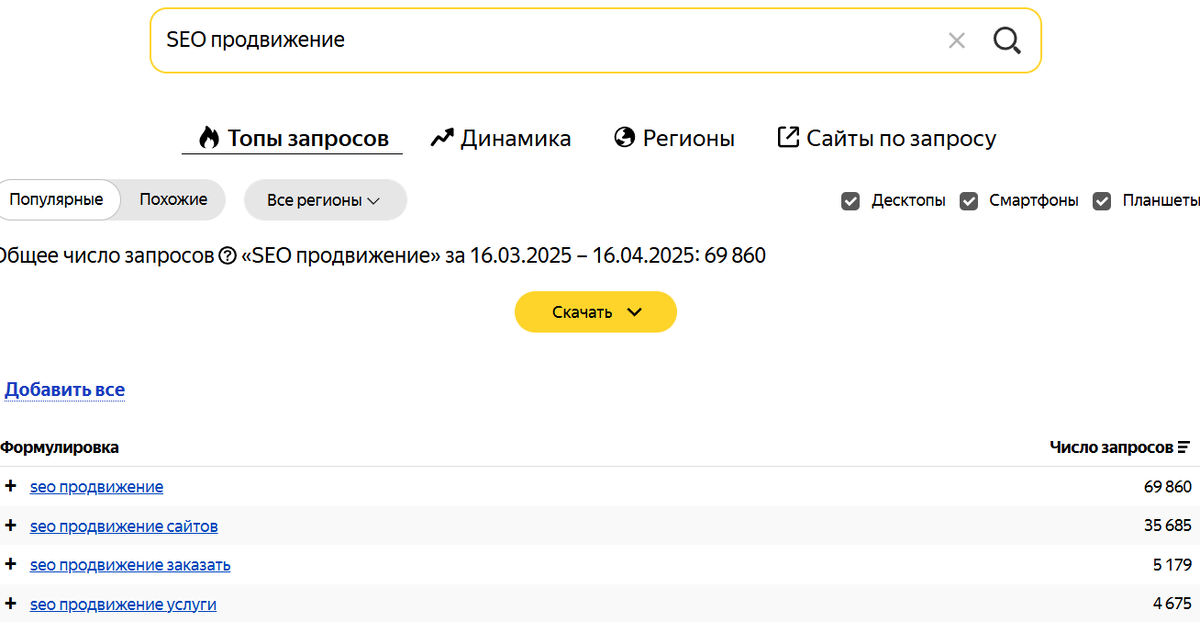 SEO продвижение 