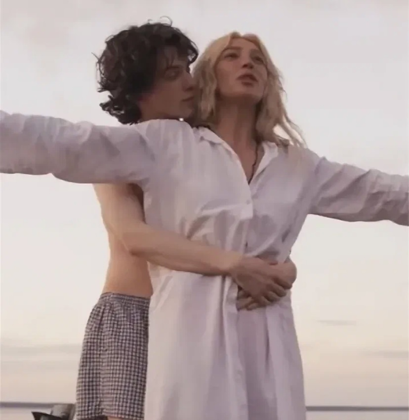 На фото: Марк Эйдельштейн и Настя Ивлеева 