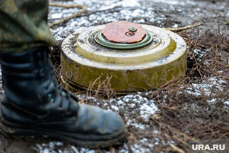 Вражеская мина была установлена на пути следования отряда. Фото: Вадим Ахметов © URA.RU