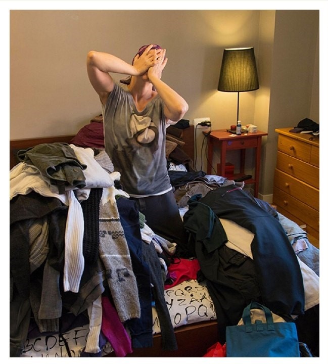 Процесс расхламления через десять минут: глаза б мои на это не смотрели!!!