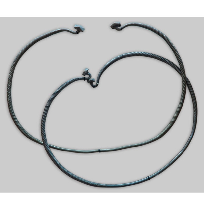 Шейные гривны. Волжская Булгария 12-13 вв. Серебро. Березниковский историко-художественный музей.