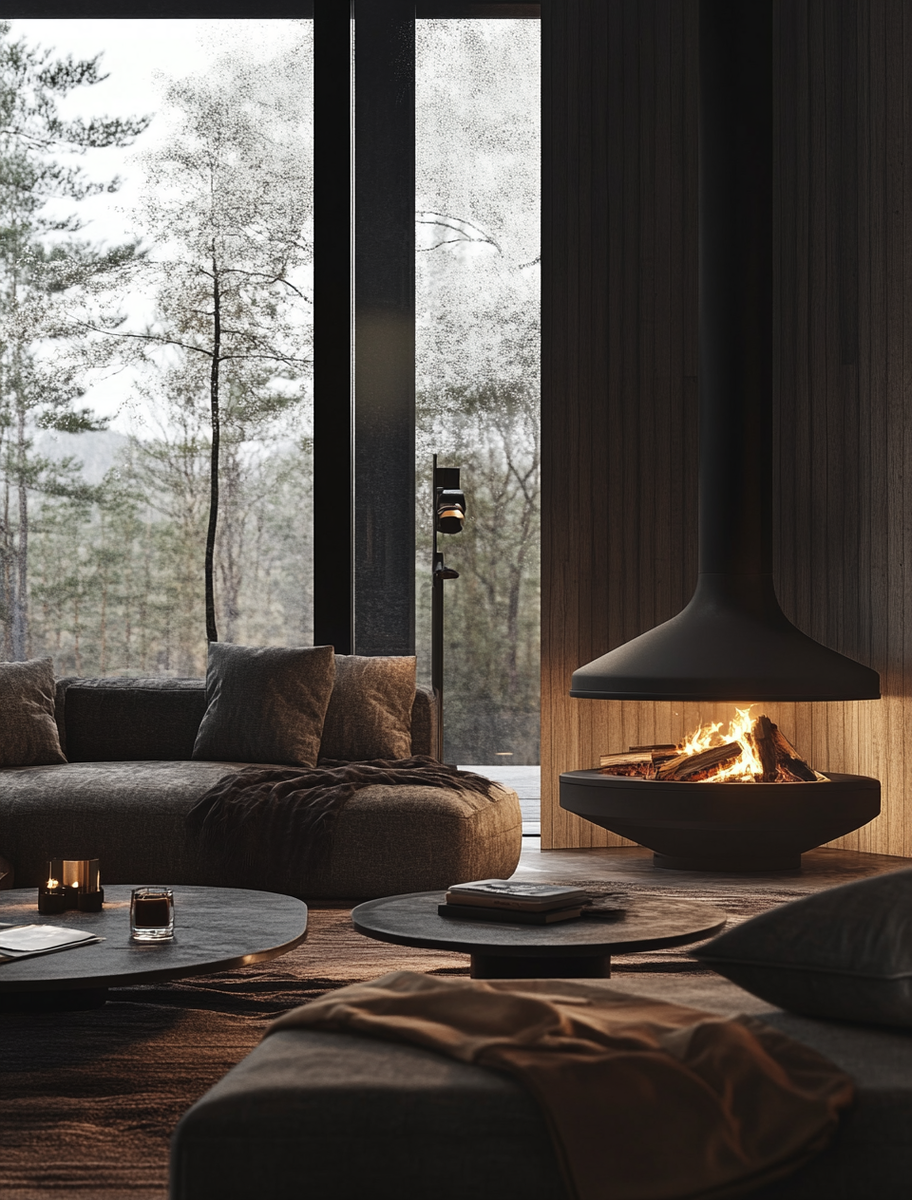    Паровой камин Airtone Vepo Round 500 мм: идеальное сочетание стиля, уюта и здоровья для вашего дома Kamin