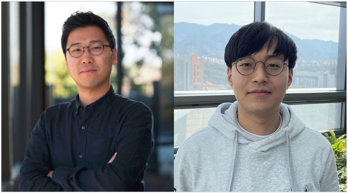 Рис. 2. Доктор Чан Бонг-Хо (слева) и профессор Квон из Институт науки и технологий Тэгу Кёнбук