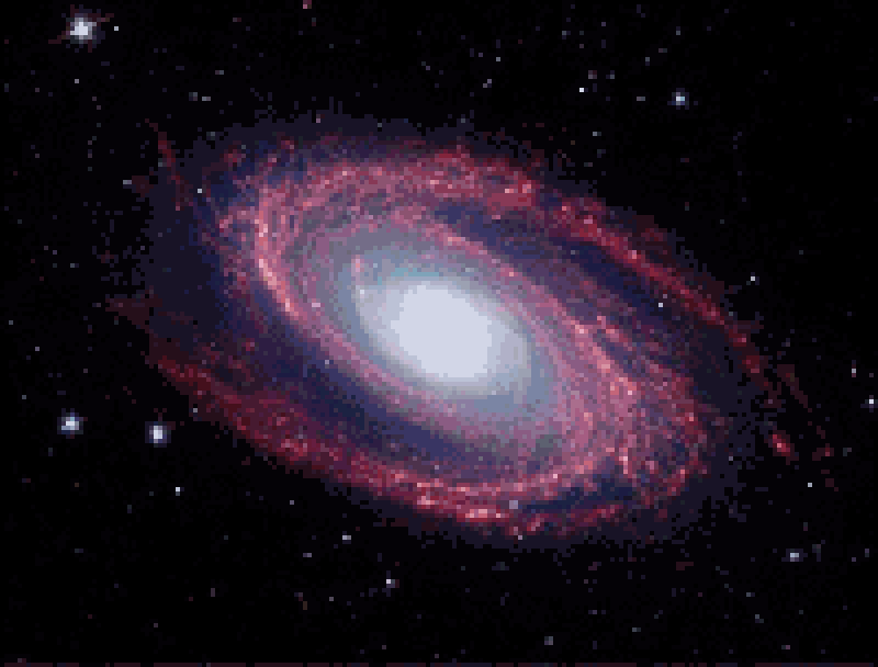 Разрушение галактики согласно гипотезе Большого разрыва.