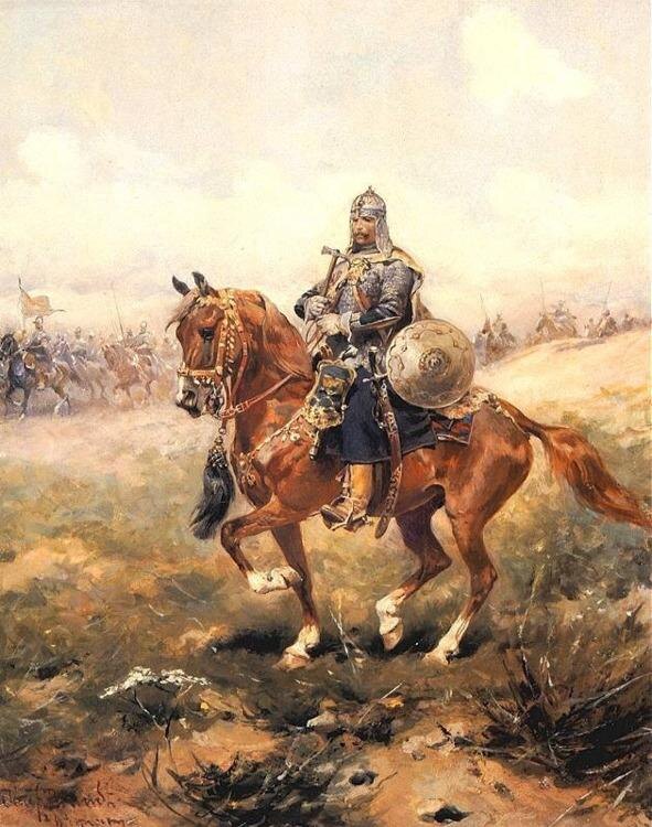 Всадник польской панцирной кавалерии. Й. Брандт