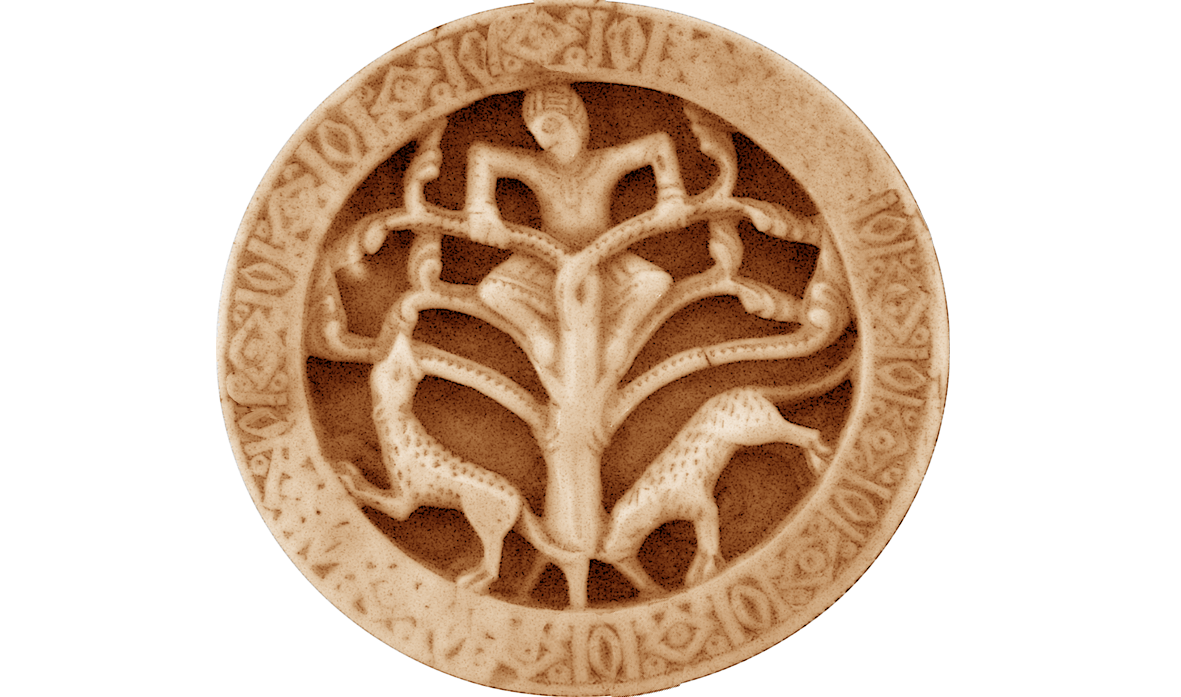 Медальон с образом из притчи о сладости жизни. VI век