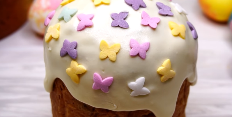 Глазурь "Пять секунд" для кулича: без варки, не липнет и не крошится, все перемешиваю ложкой и готово