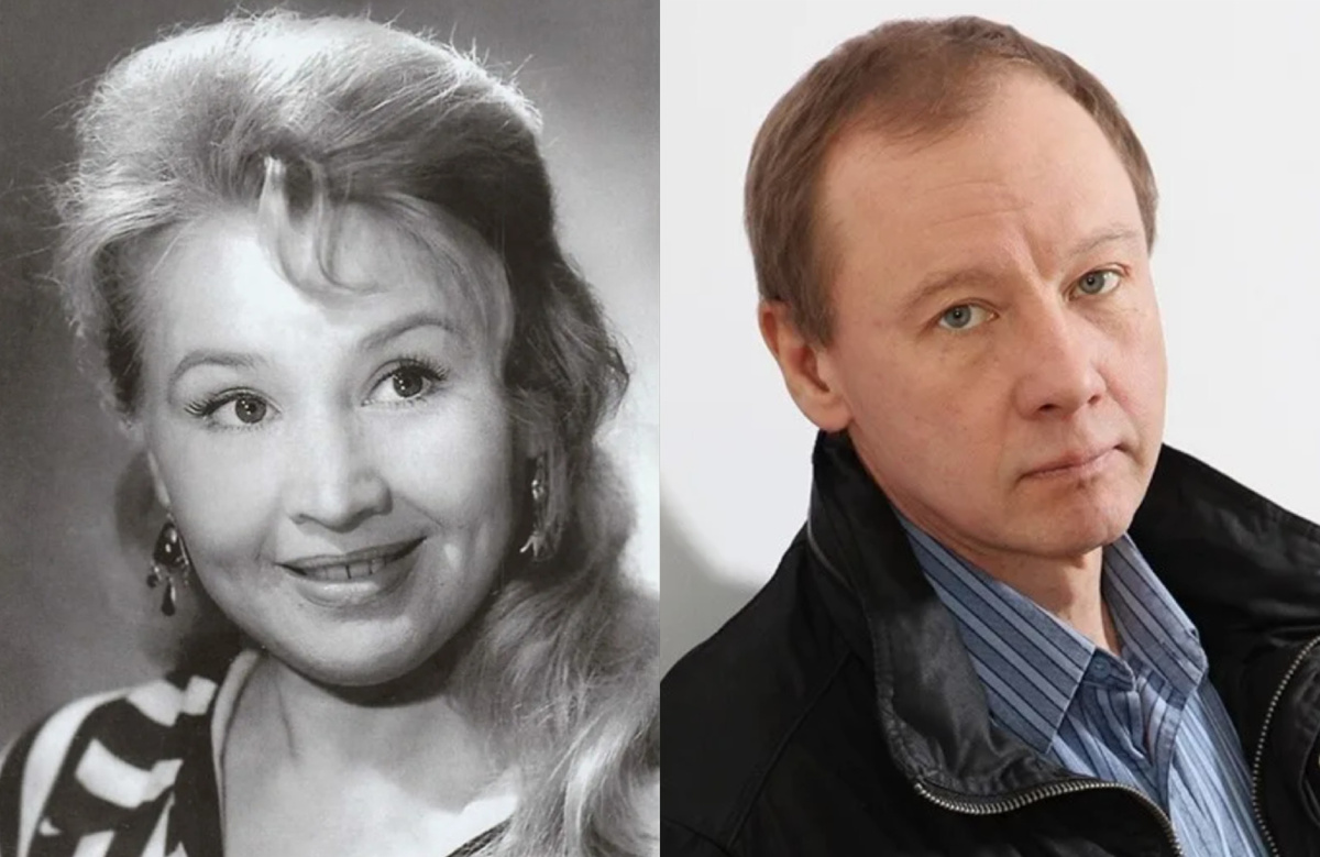 на фото Екатерина Савинова и её сын Андрей Ташков 
