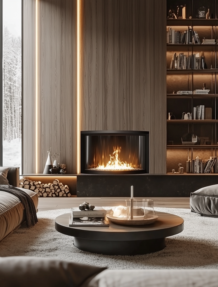    Паровой камин Airtone Vepo Round 500 мм: создайте уют с инновациями и безопасностью для вашей семьи Kamin