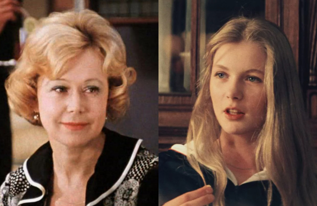 на фото слева Светлана Немоляева в молодости, справа её племянница Анастасия Немоляева